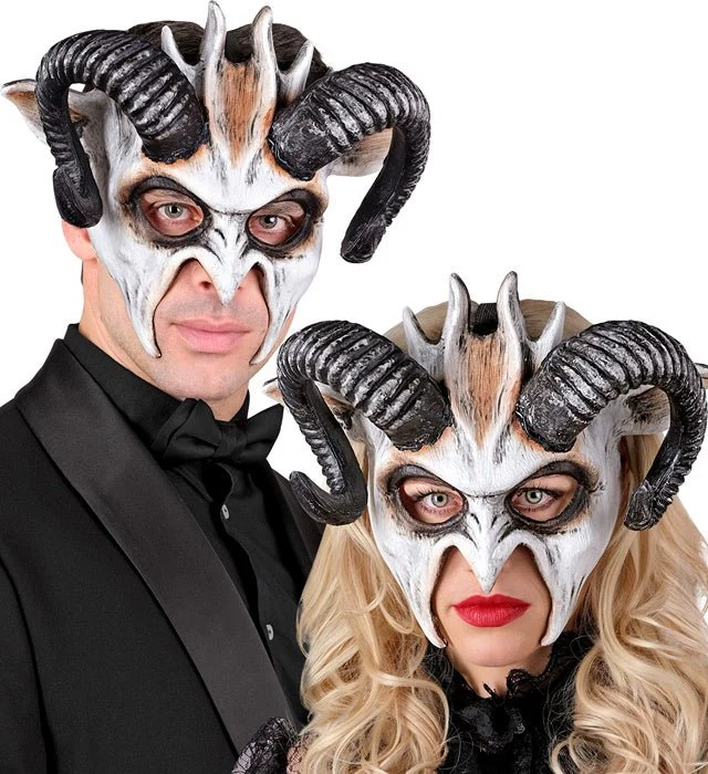 Halloween Masker Zwart Wit Bok - Image 4