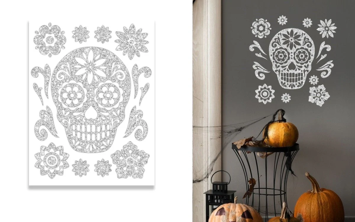 Halloween Muursticker Sticker Schedel