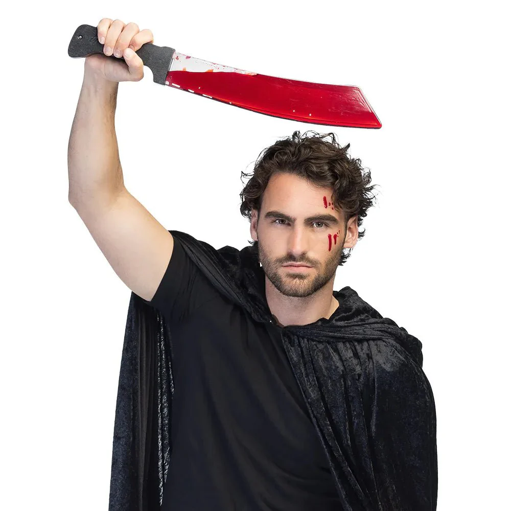 Halloween Nep Machete Bloed 51cm