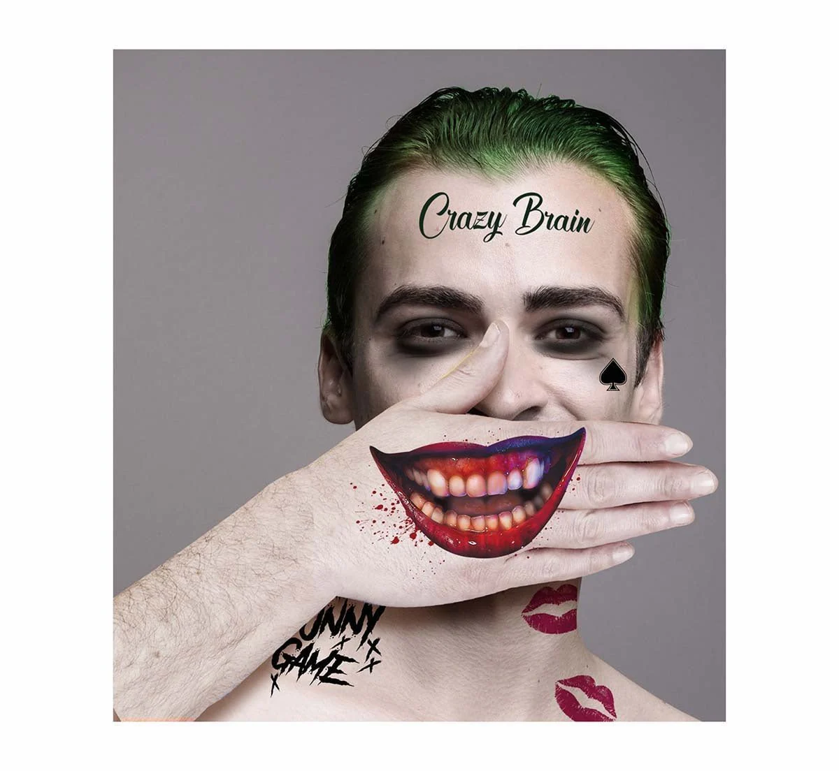 Halloween Nep Tattoos Mr Smile - Image 2