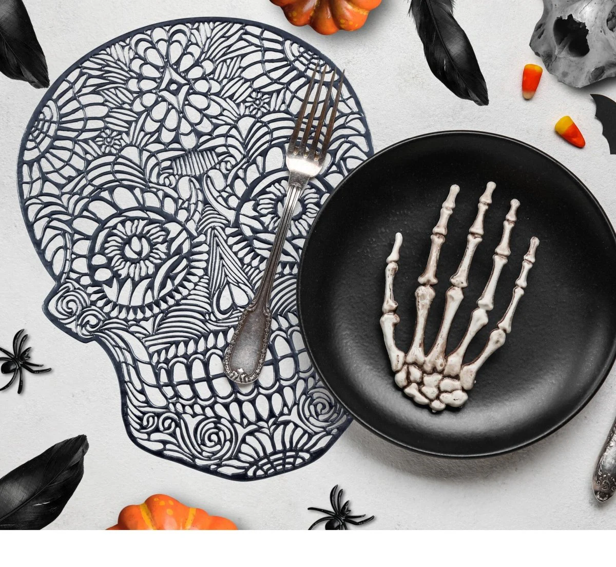 Halloween Placemats Schedel 38cm - Image 3