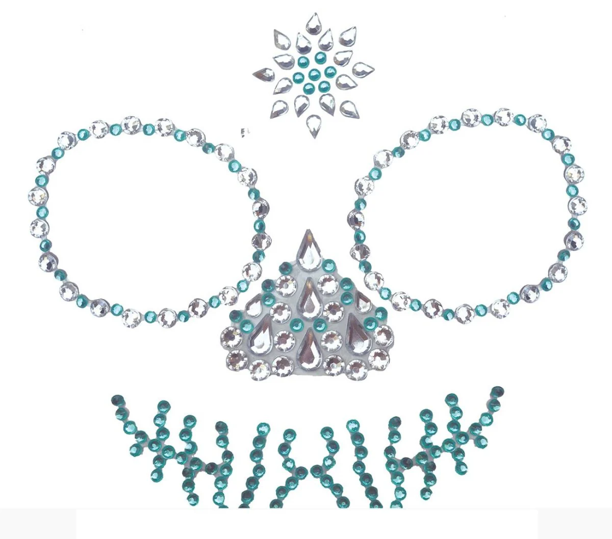 Halloween Plak Diamantjes Groen - Image 2