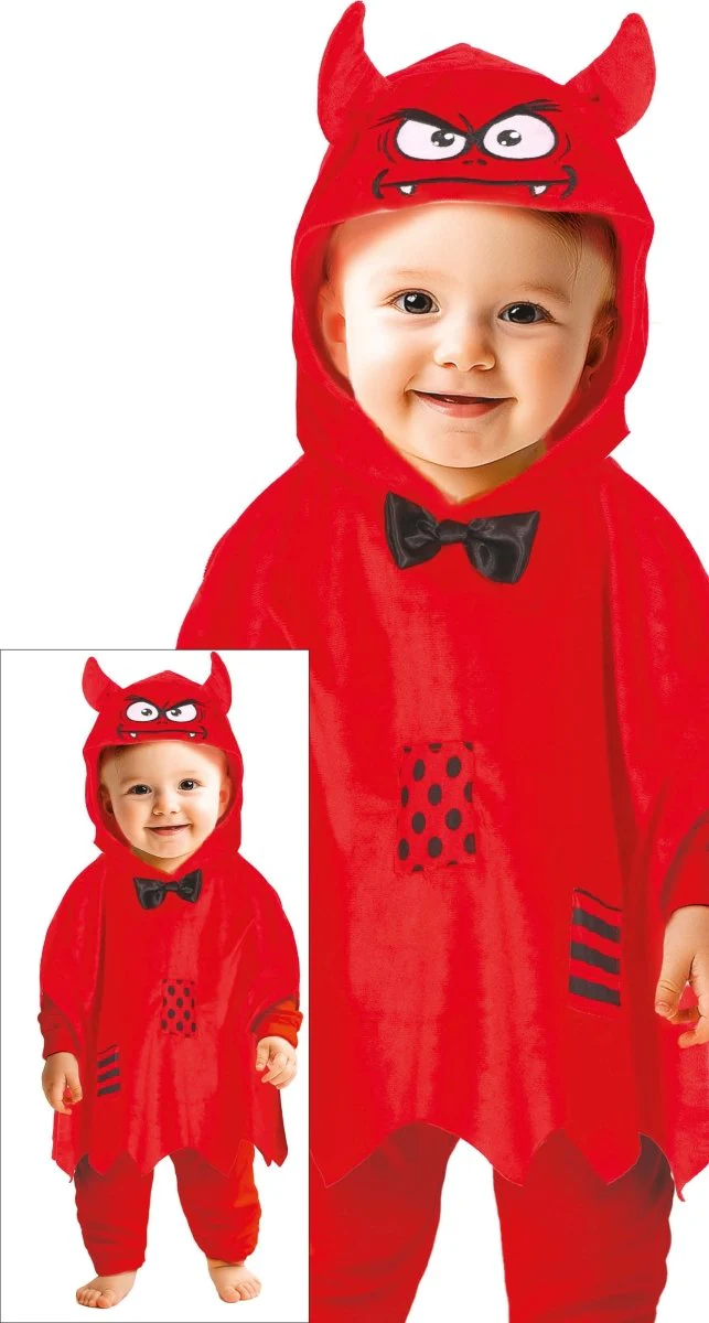 Halloween Poncho Baby Duivel - Image 5