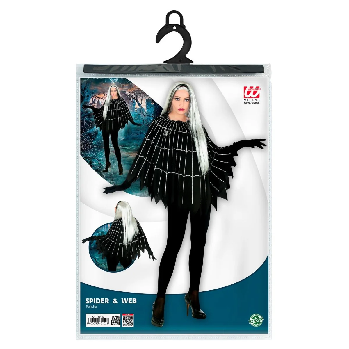 Halloween Poncho Spinnenweb - Image 5