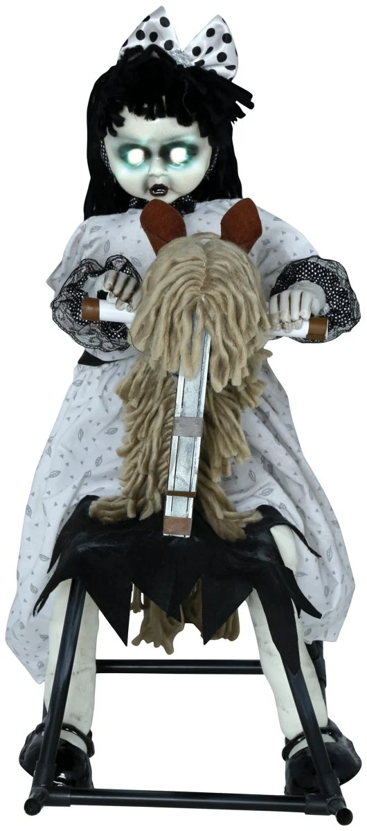 Halloween Pop Op Hobbelpaard Met Licht, Geluid En Beweging 70cm - Image 3