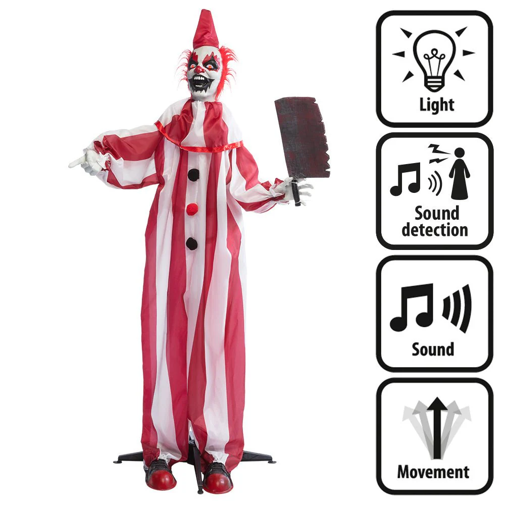 Halloween Pop Rood Wit Clown 1,8m - Image 3