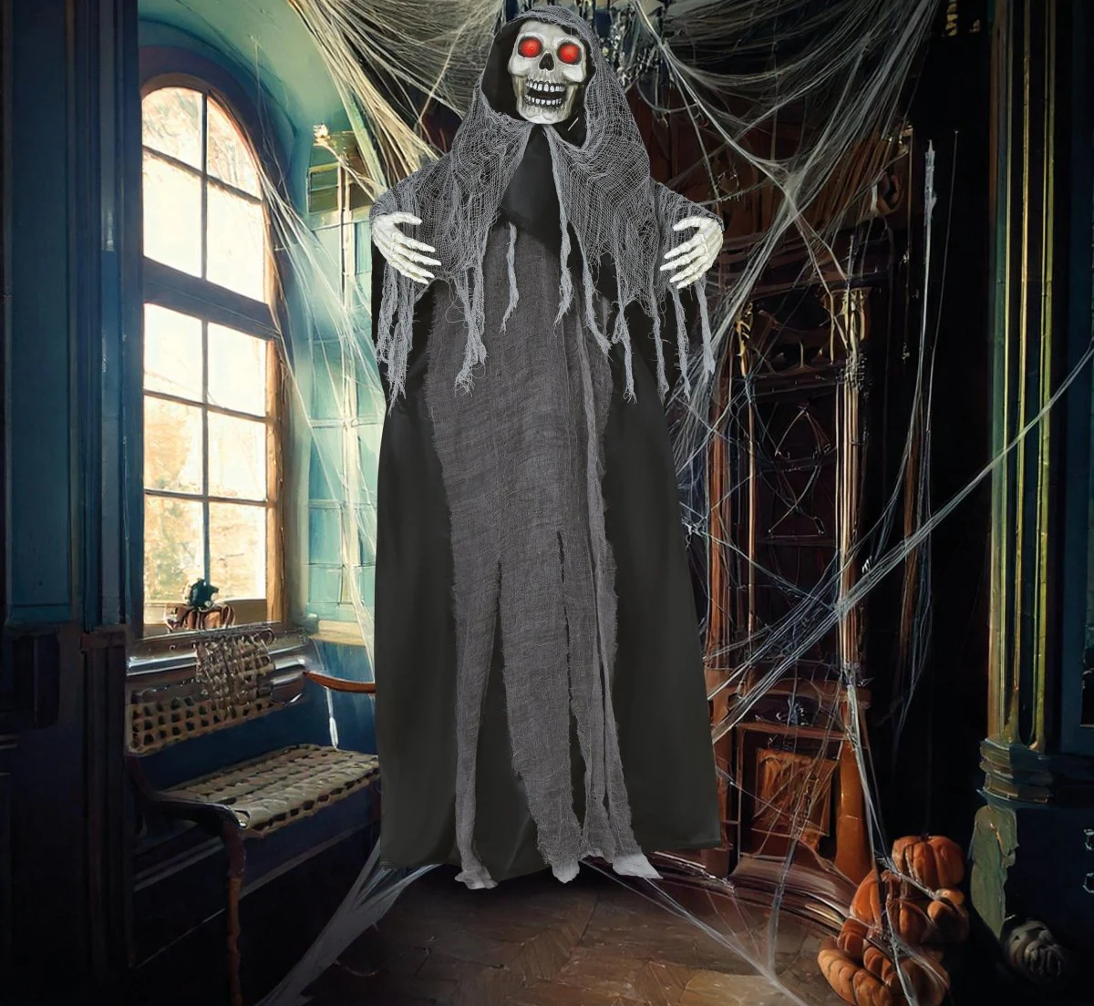 Halloween Pop Skelet Met Licht, Geluid En Beweging 1,7m - Image 6