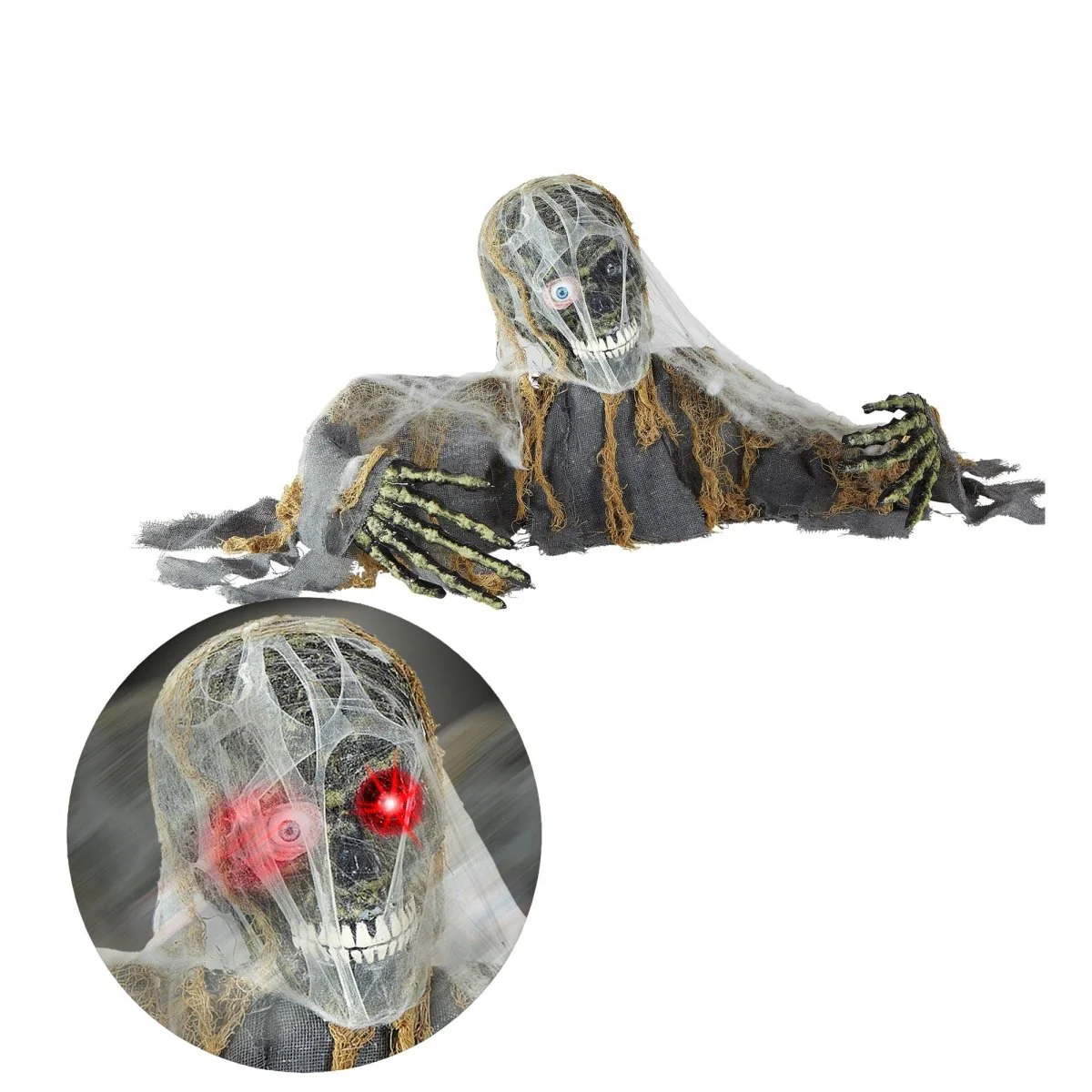 Halloween Pop Zombie Met Beweging 1,2m