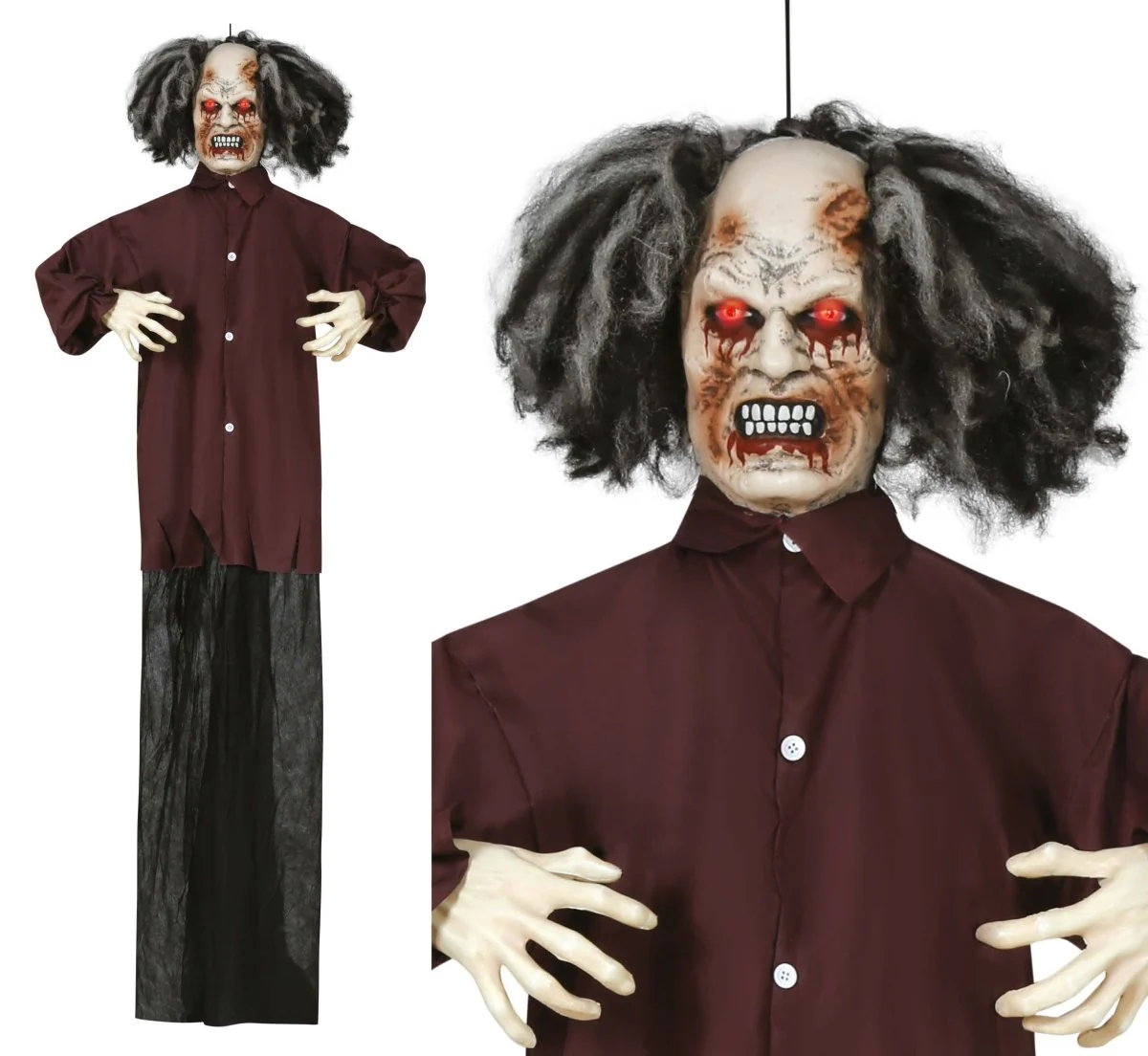 Halloween Pop Zombie Met Licht, Geluid En Beweging 1,8m - Image 7