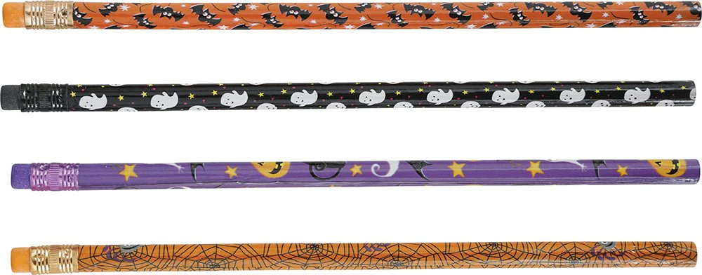 Halloween Potloden 18,5cm 12st