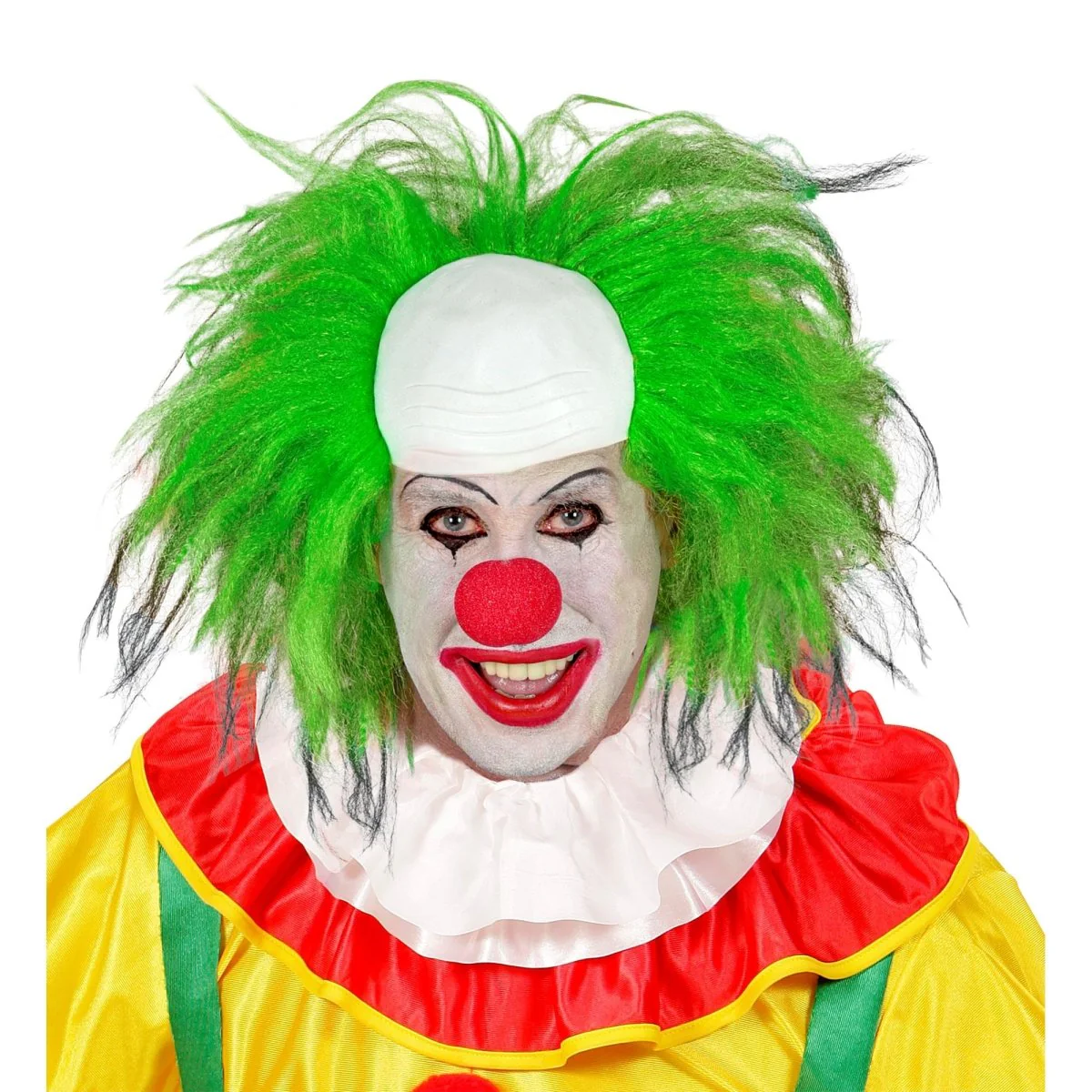 Halloween Pruik Groen Heren Clown - Image 4