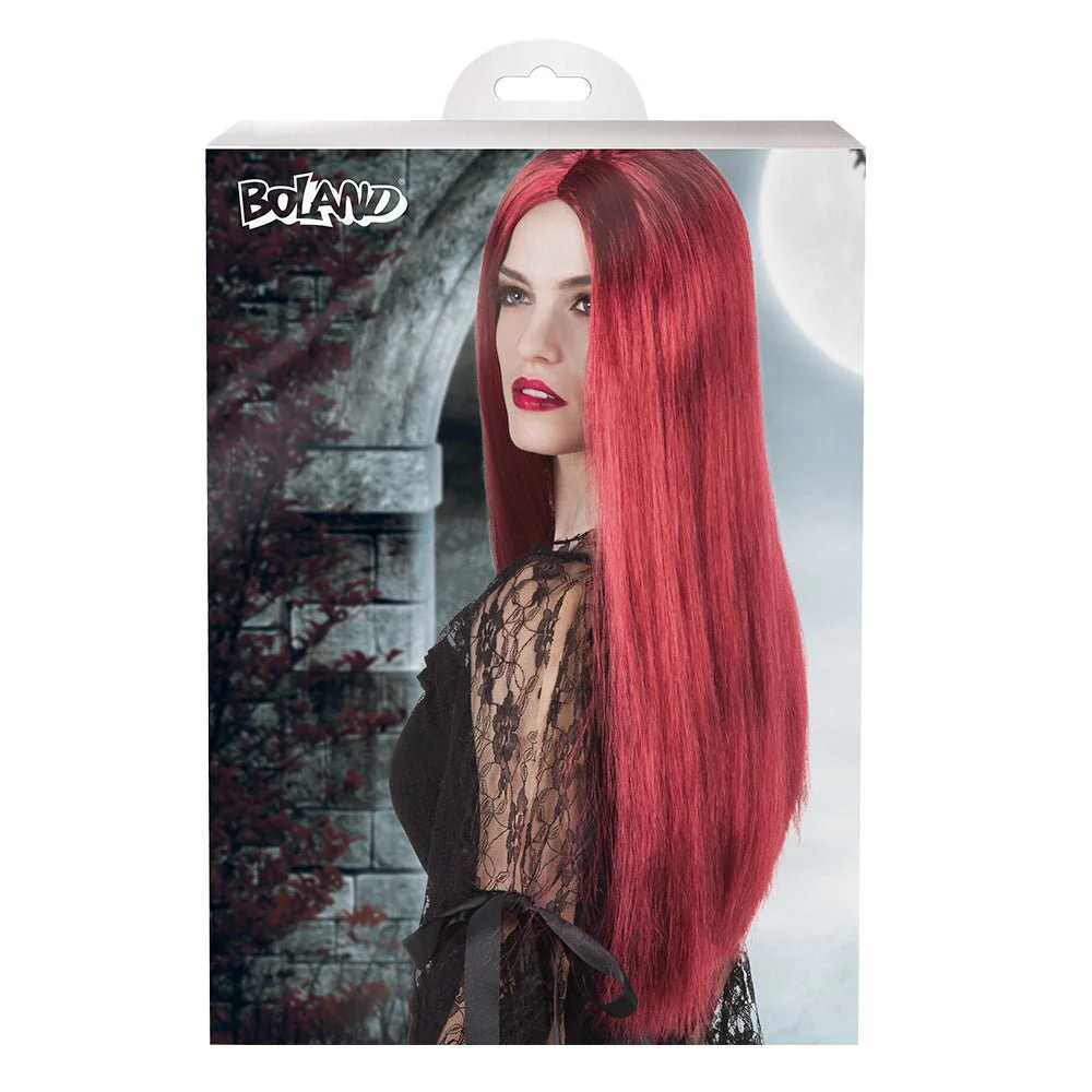 Halloween Pruik Heks Rood - Image 2