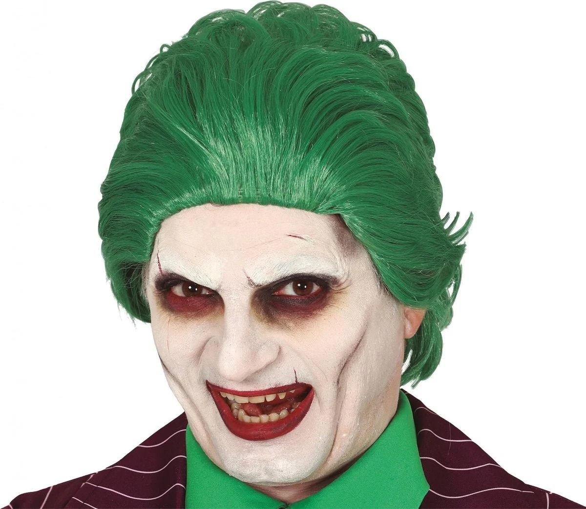 Halloween Pruik Joker Clown Groen