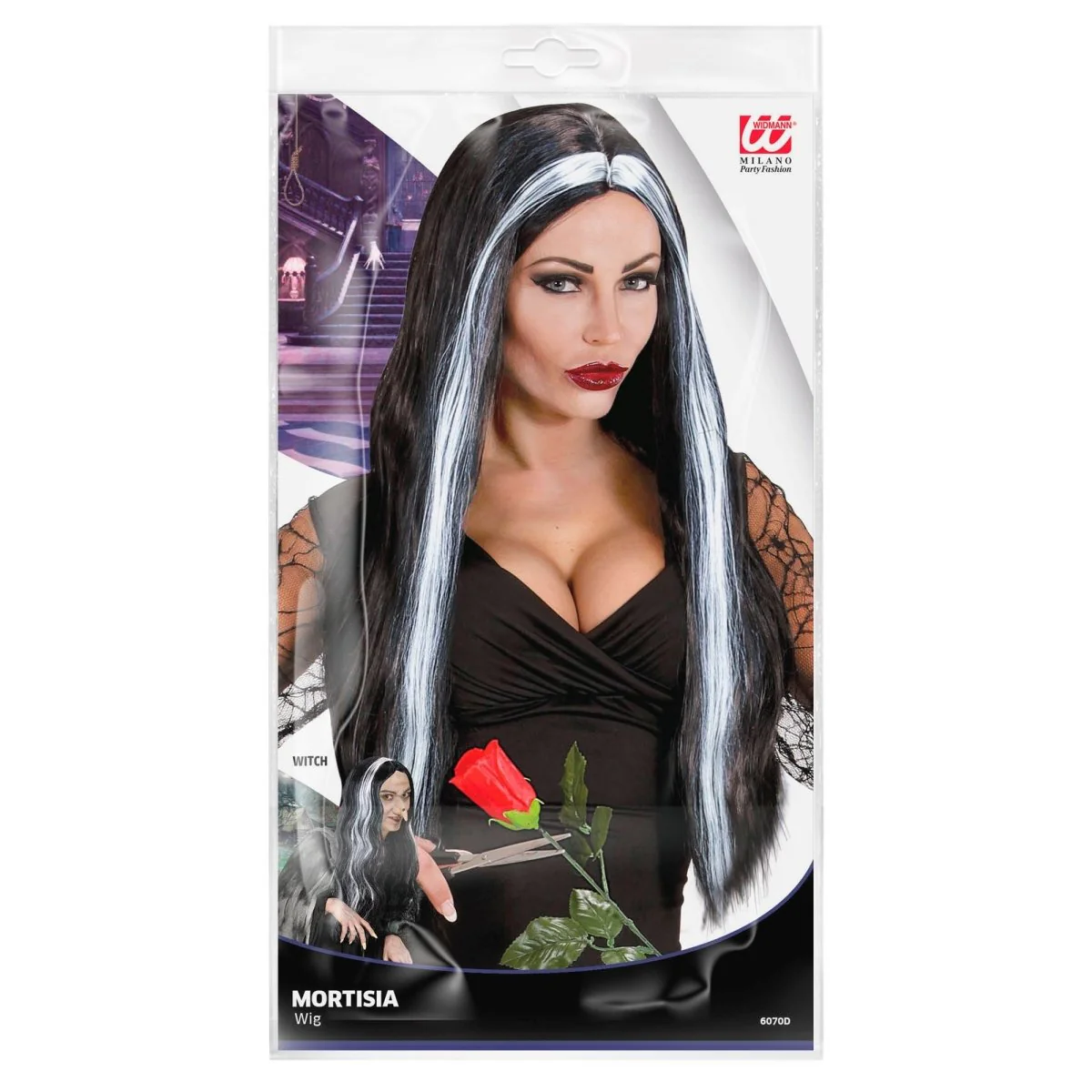 Halloween Pruik Mortisia - Image 2