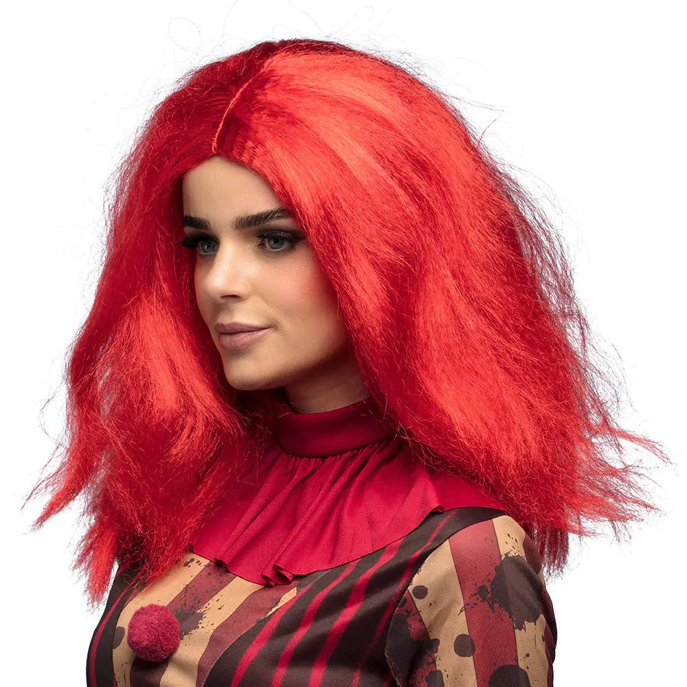 Halloween Pruik Rood - Image 3