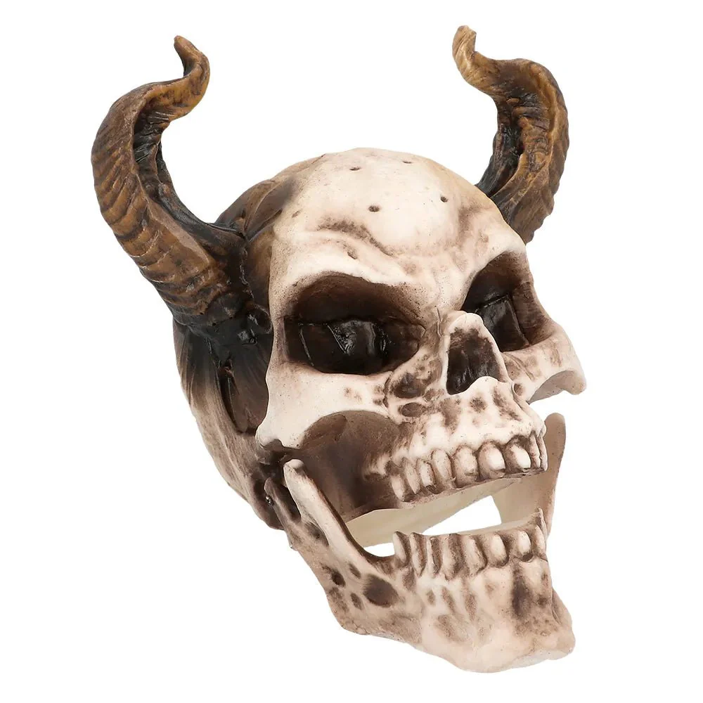 Halloween Schedel Duivel Met Beweegbare Kaak 20cm - Image 2