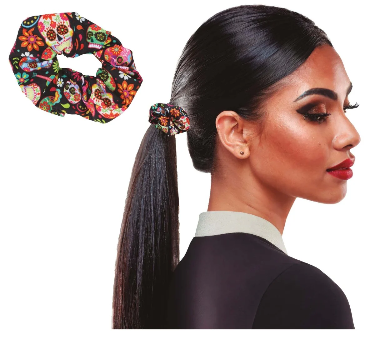 Halloween Scrunchie Catrina - Image 2