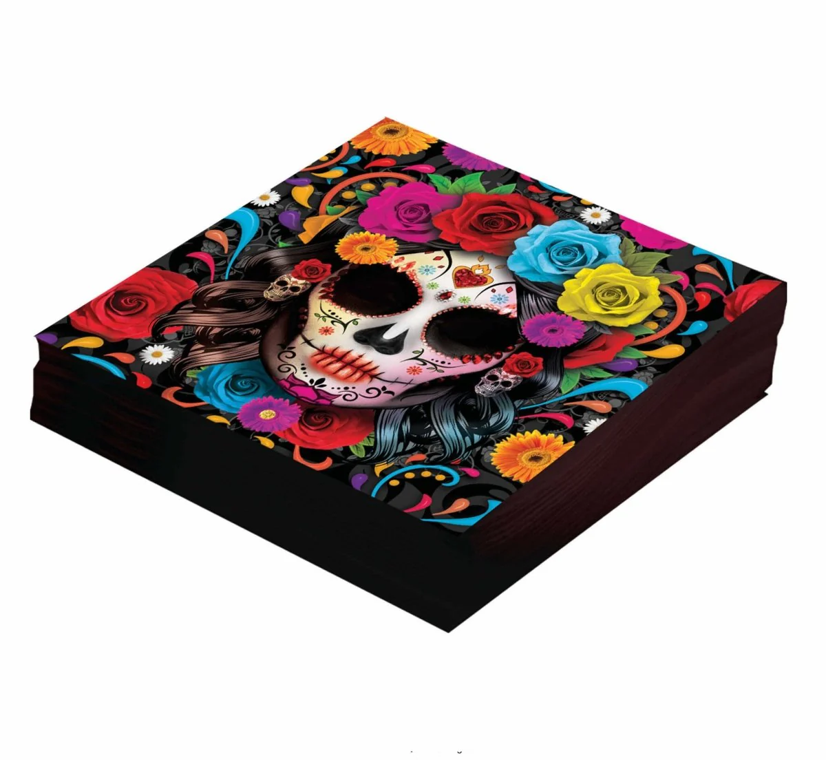 Halloween Servetten Doodshoofd 33cm - Image 2