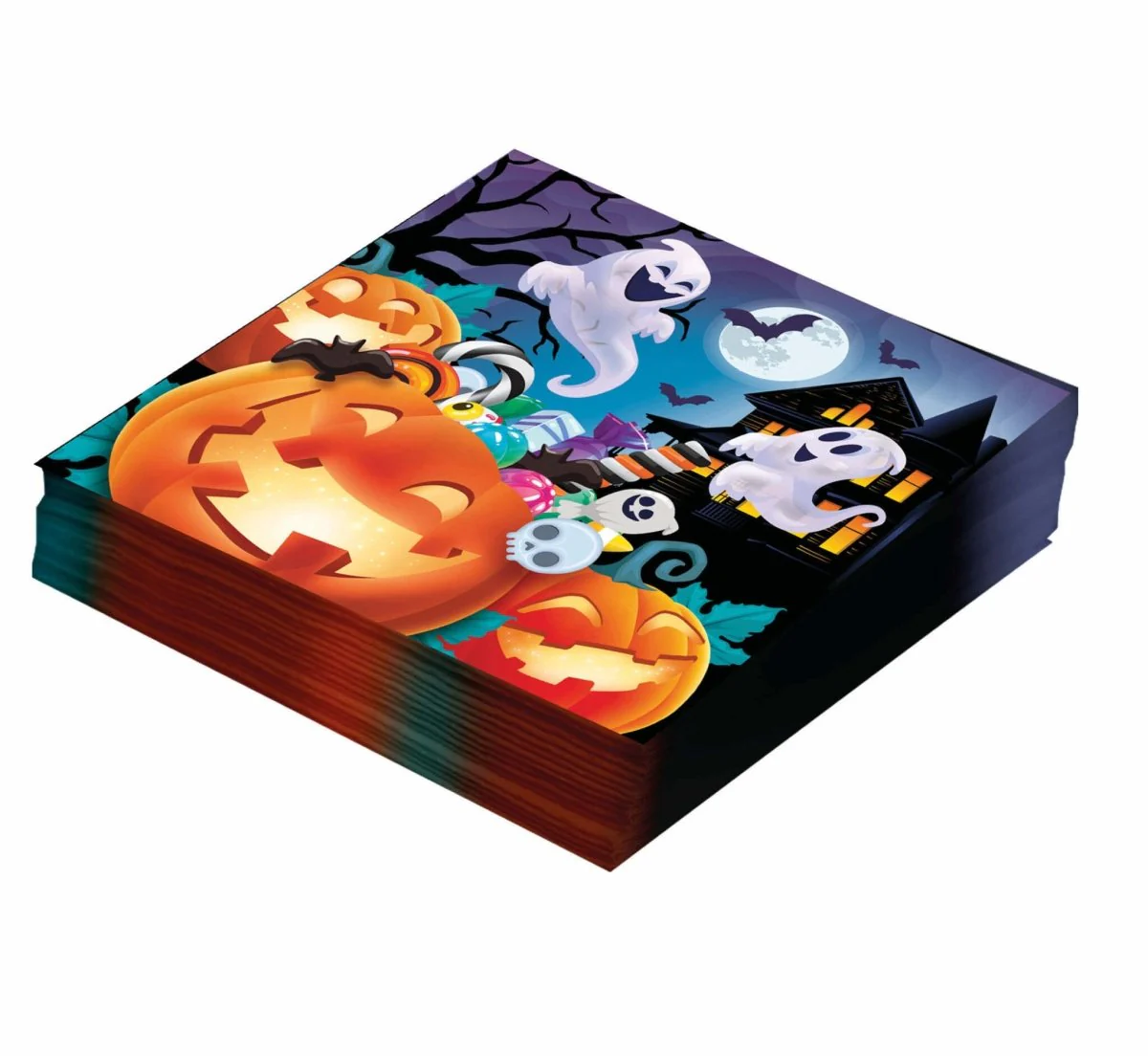 Halloween Servetten Pompoenen 33cm - Image 2