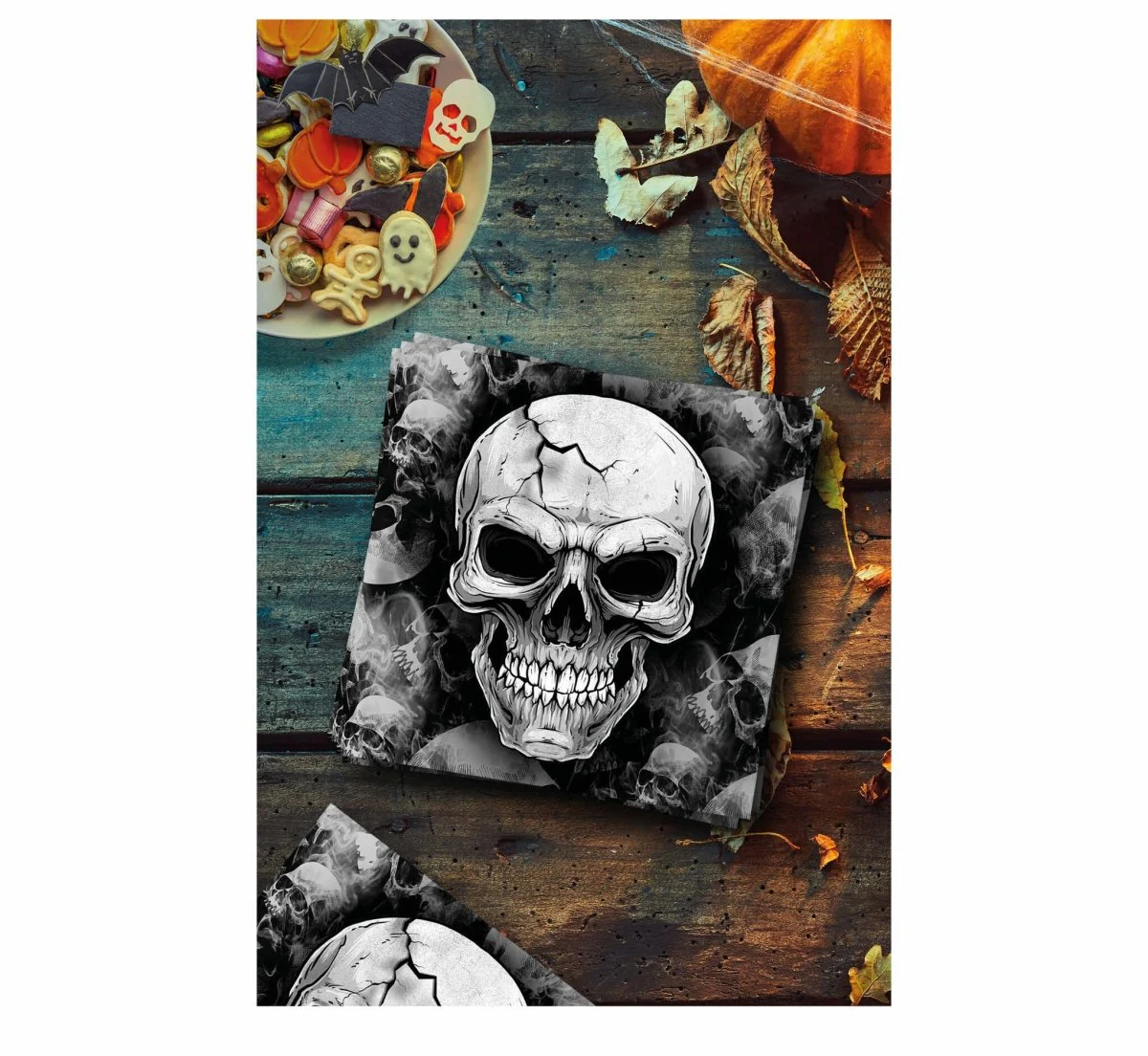 Halloween Servetten Skelet 33cm - Image 3