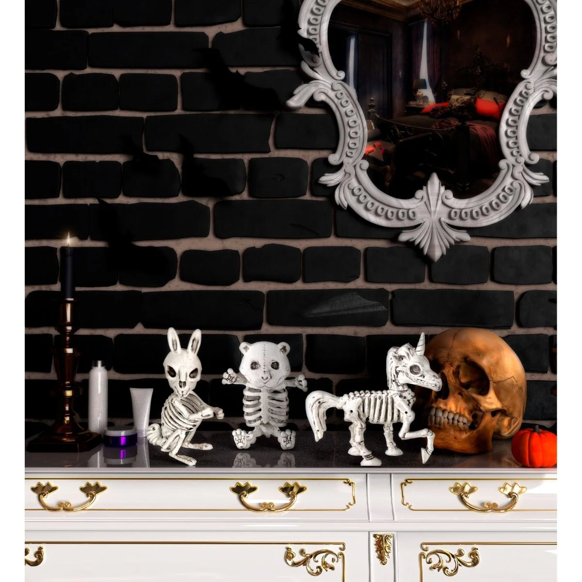 Halloween Skelet Konijn 16cm - Image 3