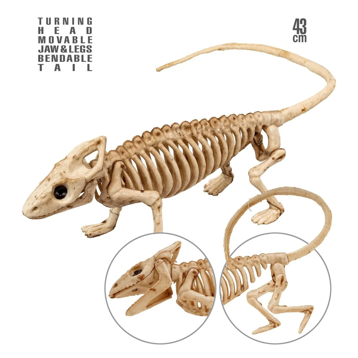 Halloween Skelet Leguaan 43cm - Image 3