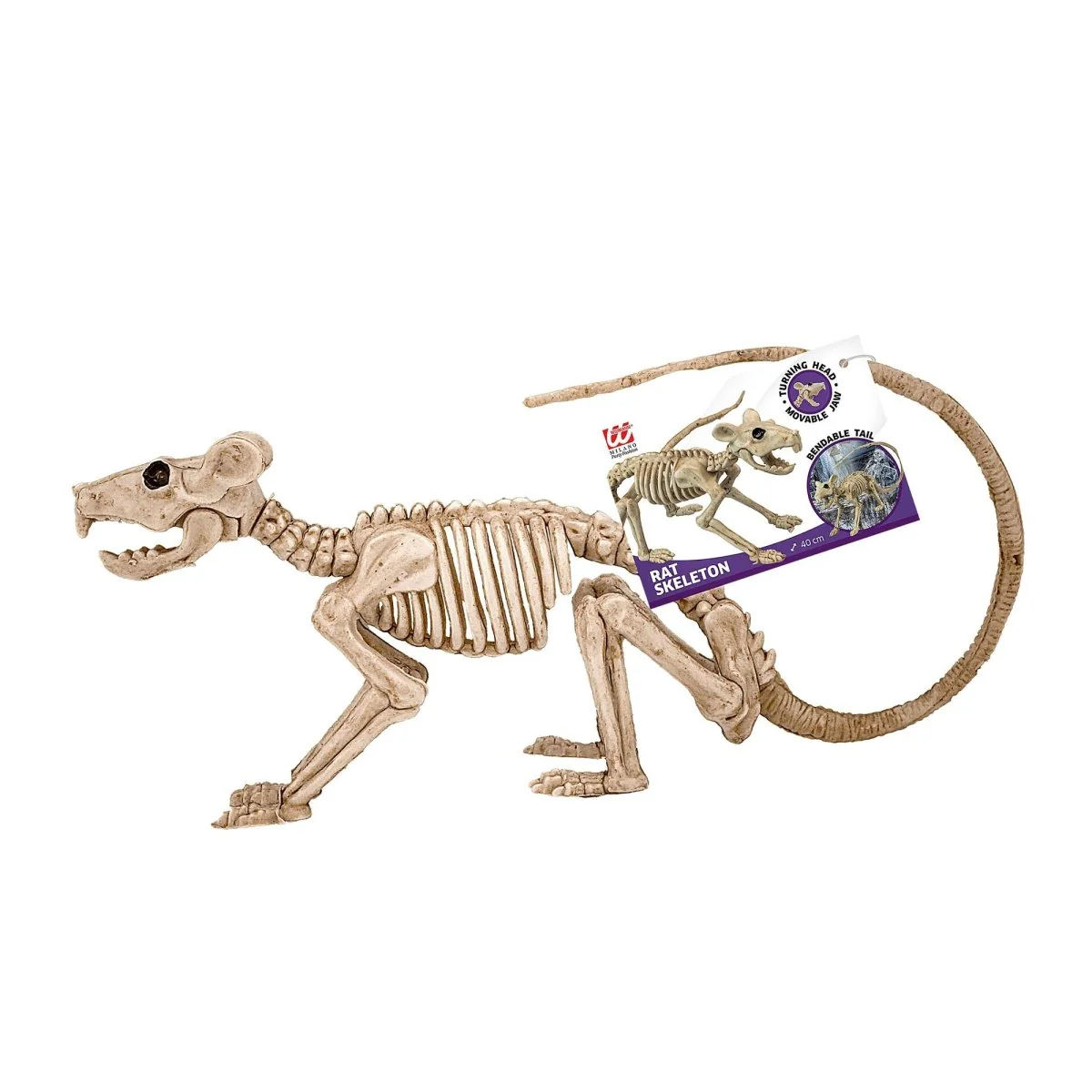 Halloween Skelet Rat 40cm - Image 3