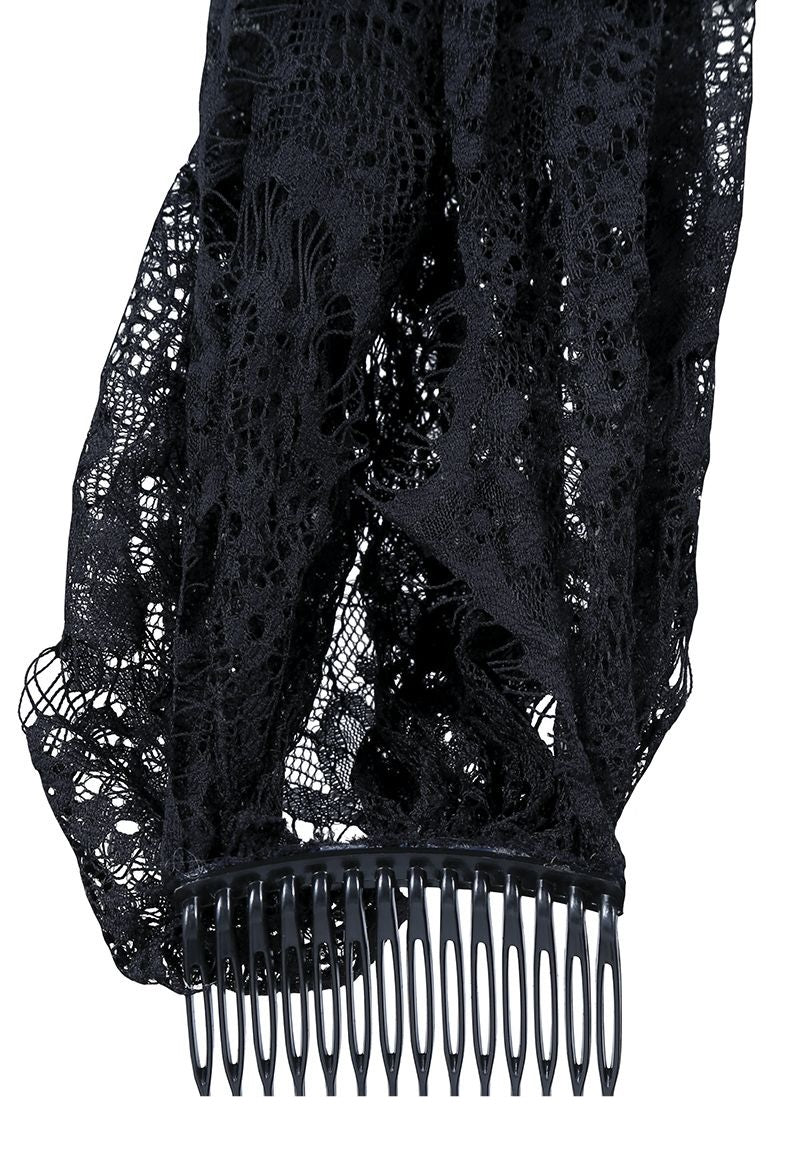 Halloween Sluier Zwart - Image 3