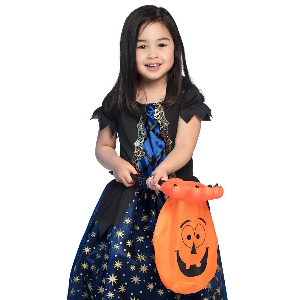 Halloween Snoepzak Pompoen Met Stok - Image 2