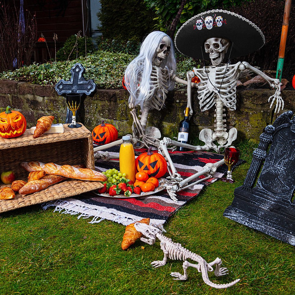 Halloween Sombrero Doodshoofden 56cm - Image 3