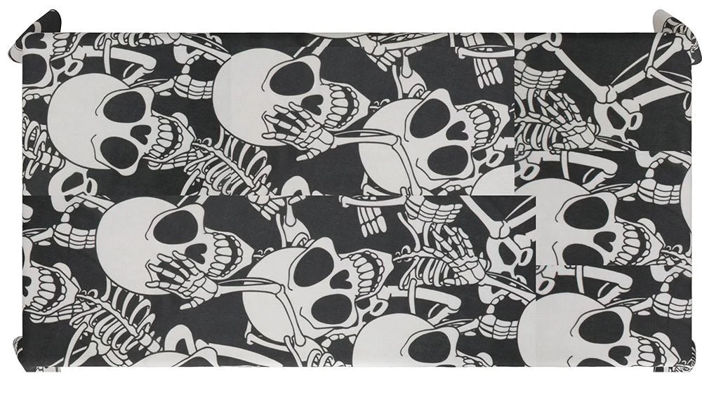 Halloween Tafelkleed Doodshoofd 1,77m - Image 3