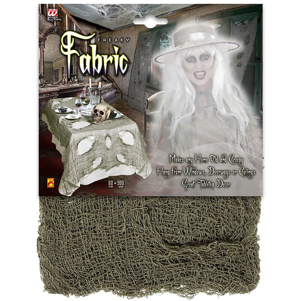 Halloween Tafelkleed Groen Gescheurd 3m - Image 3