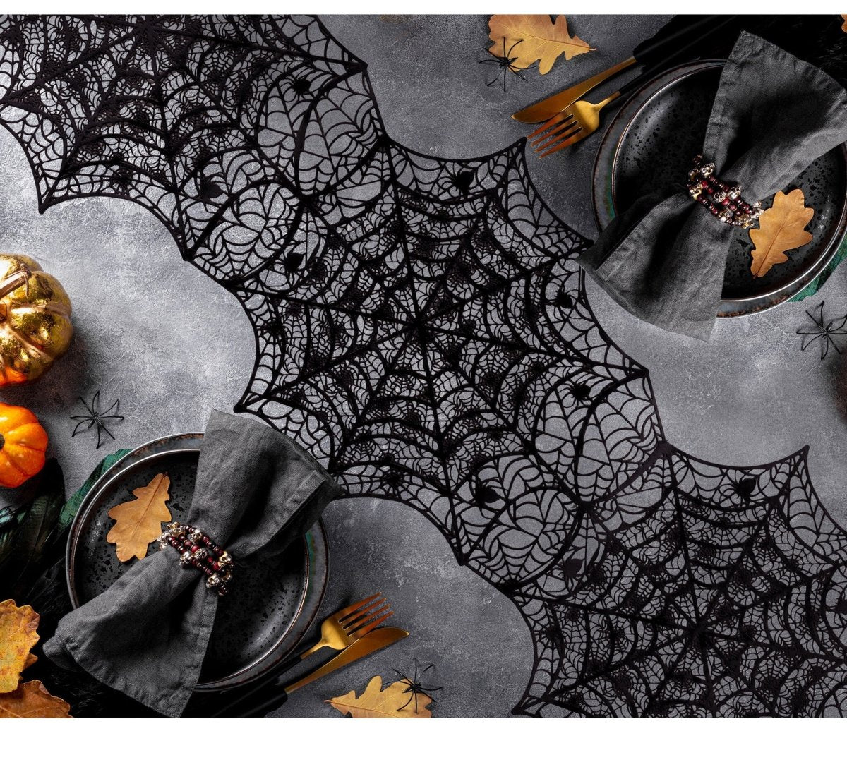 Halloween Tafelloper Spinnenweb 1,36m - Image 2