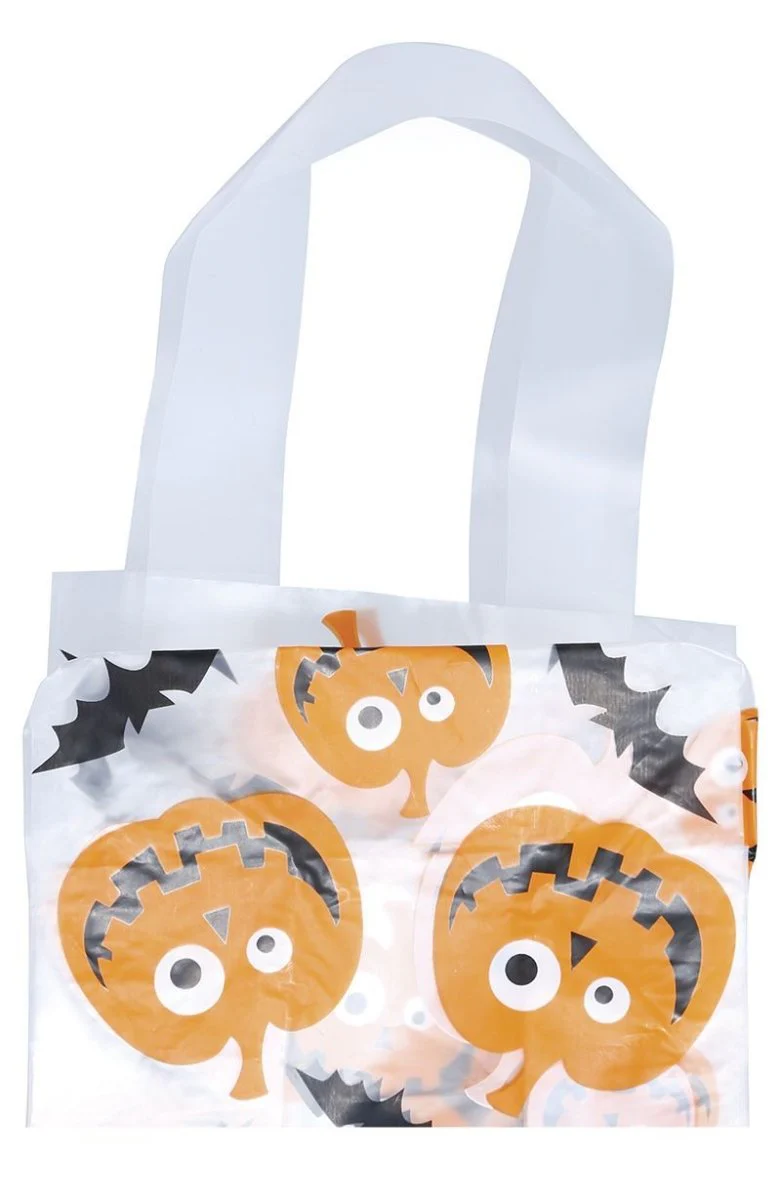 Halloween Tasjes Pompoen 14x30cm 6st - Image 4