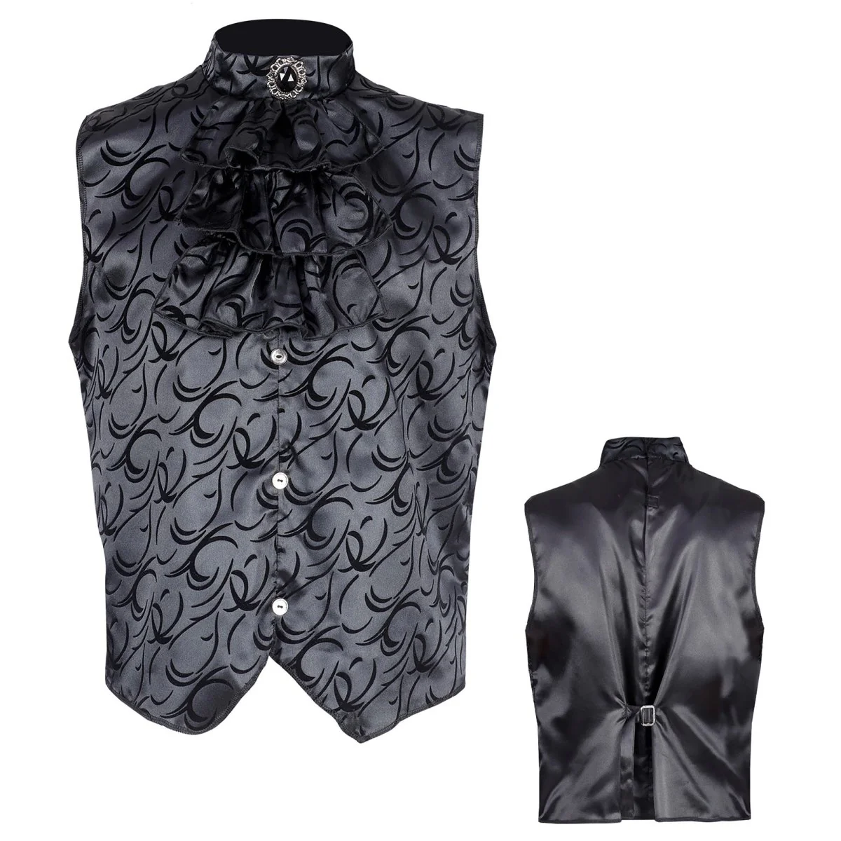 Halloween Vest Zwart Gotisch - Image 4
