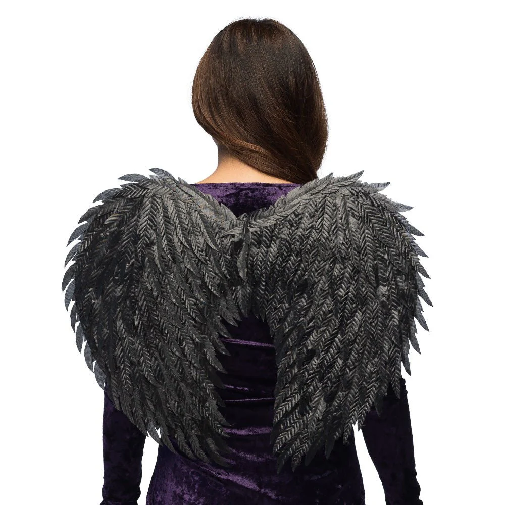 Halloween Vleugels Zwart Engel 55cm - Image 3