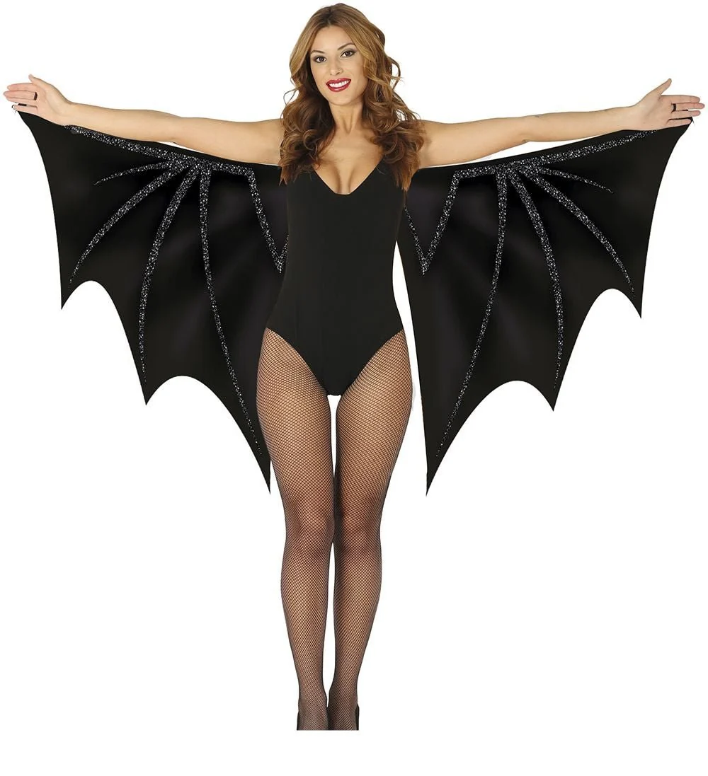 Halloween Vleugels Zwart Vleermuis 1,7m - Image 2