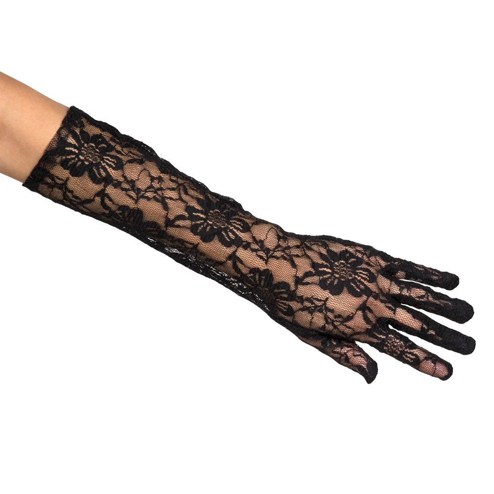 Handschoenen Lang Kant Zwart - Image 3