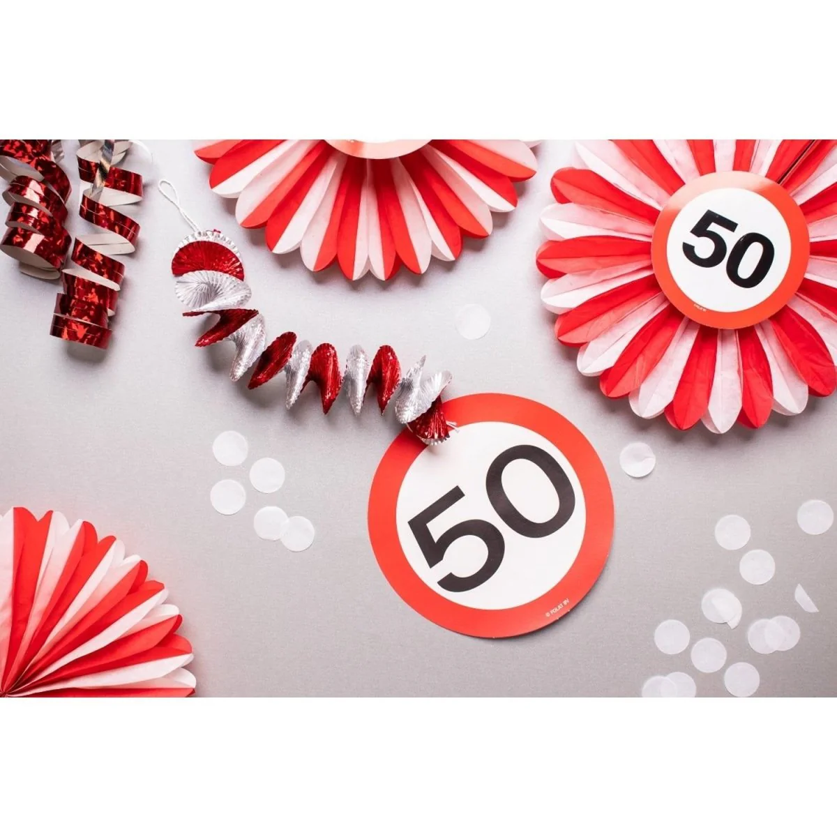 Hangdecoratie 18 Jaar Verkeersbord 75cm 3st - Image 4