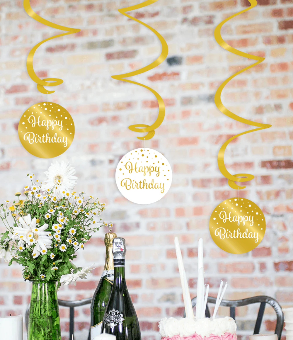 Hangdecoratie 40 Jaar Happy Birthday 17cm 3st - Image 3