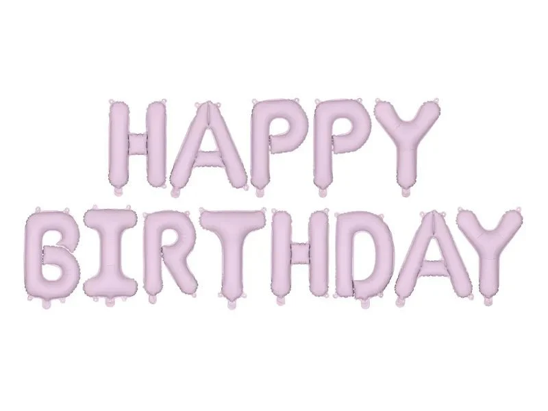 Happy Birthday Letter Ballon Paars 3,4m