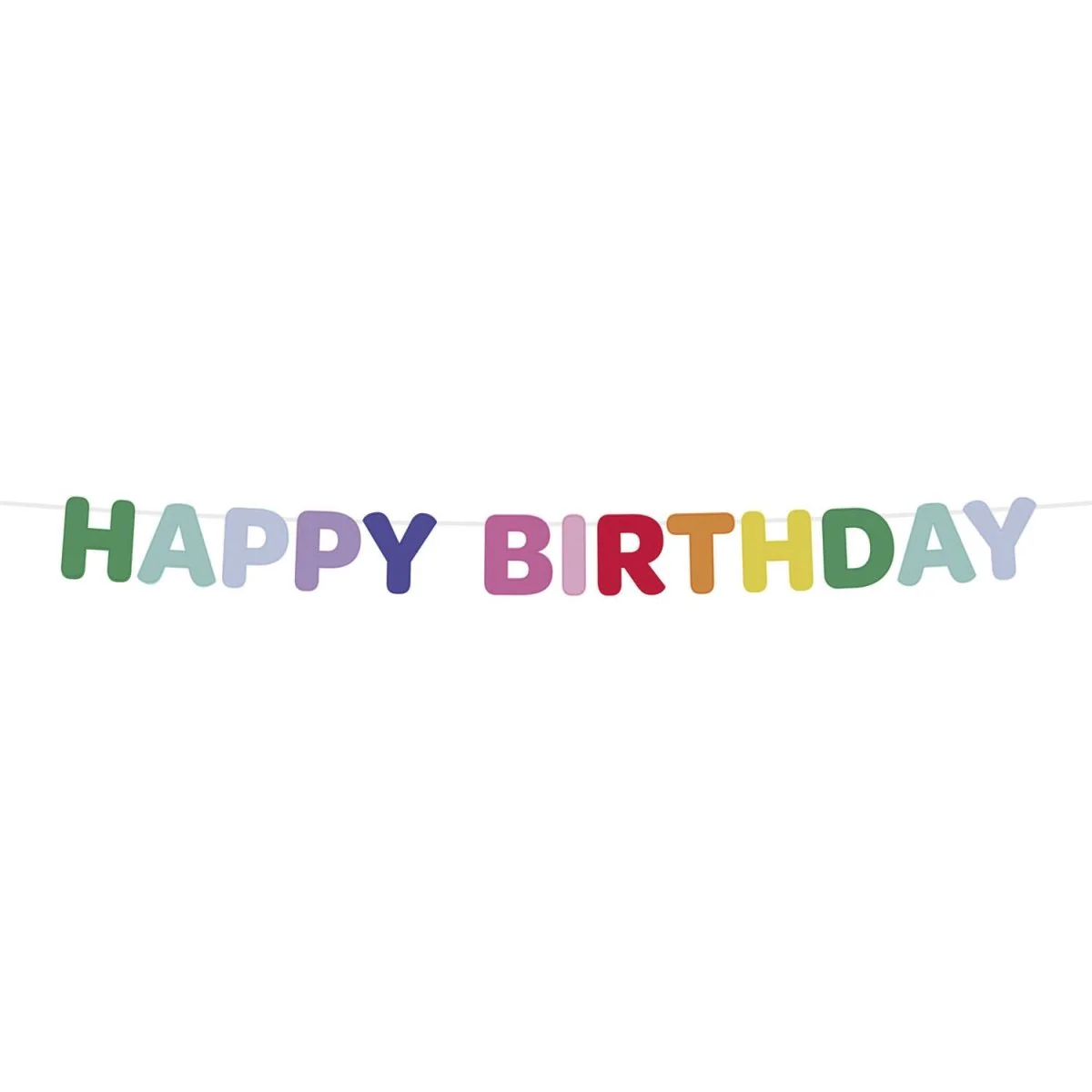 Happy Birthday Letterslinger Gekleurd 4m