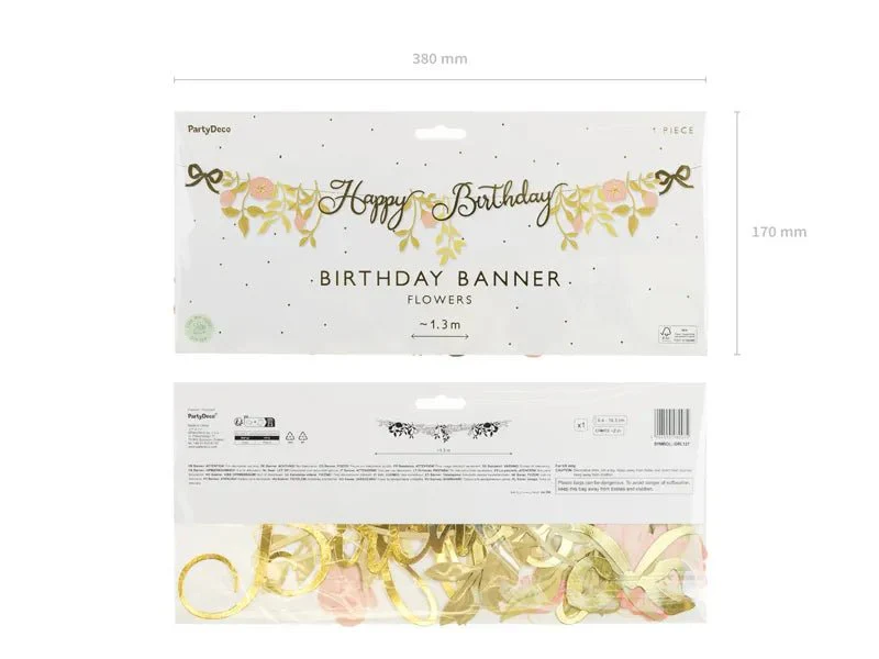 Happy Birthday Slinger Bloemen 1,3m - Image 5