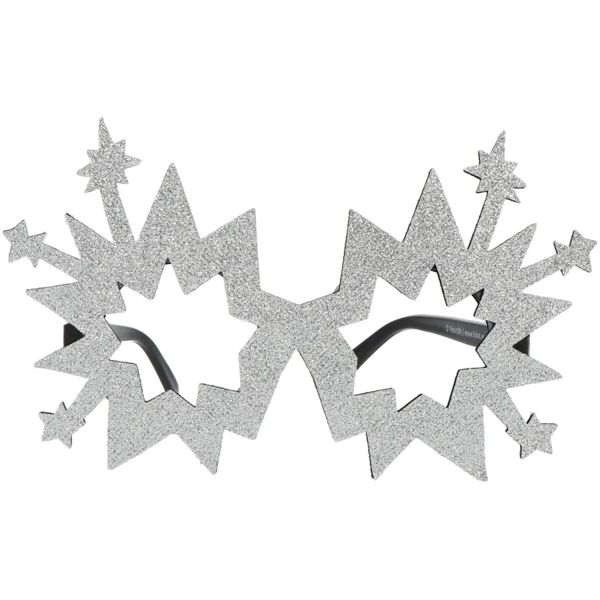 Happy New Year Bril Zilver Vuurwerk