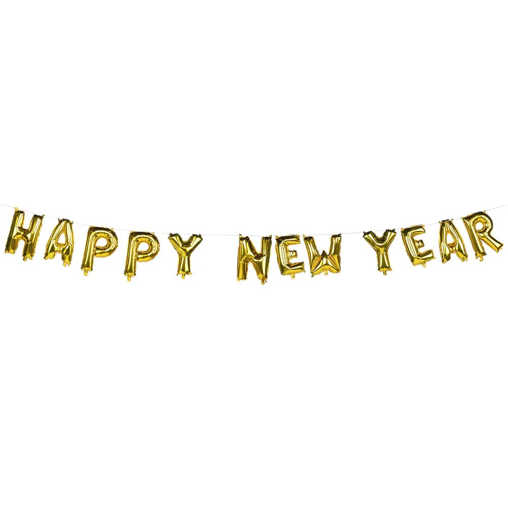 Happy New Year Letterslinger Folie Ballonnen 8m - Image 4