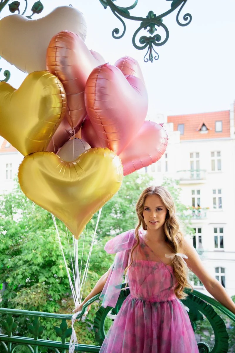 Hart Helium Ballon Goud Leeg 75cm - Image 7