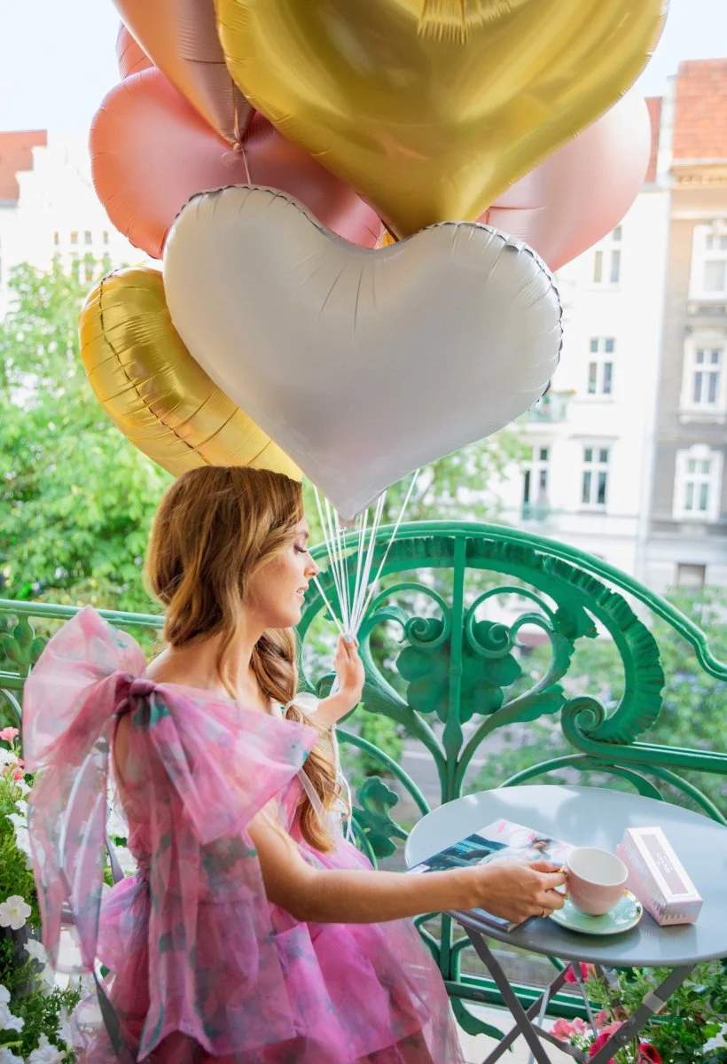 Hart Helium Ballon Goud Leeg 75cm - Image 8