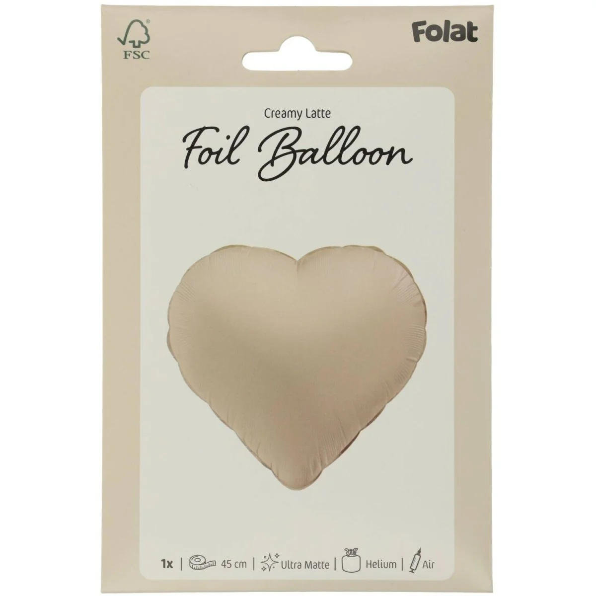 Hart Helium Ballon Nude Leeg 45cm - Image 2