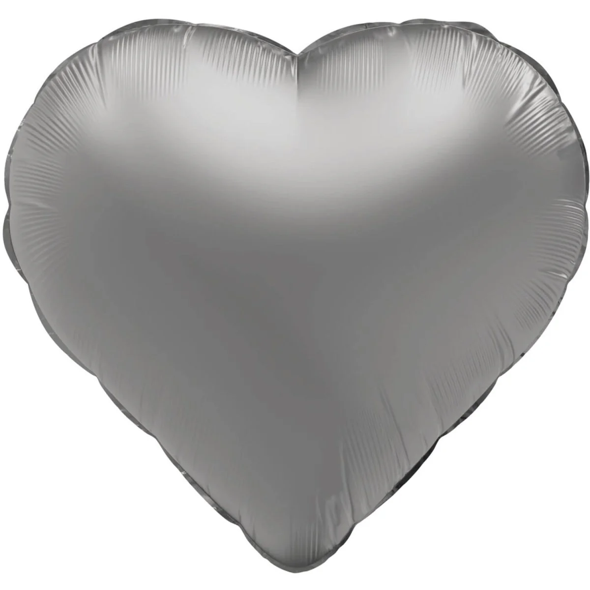 Hart Helium Ballon Zilver Leeg 45cm