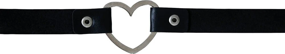 Hart Ketting Zwart Zilver - Image 5